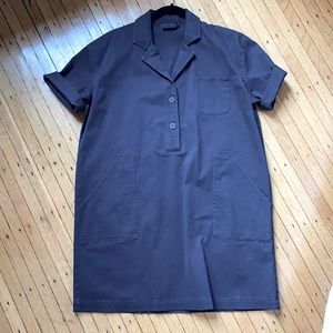 NWOT Hatch black denim mini dress XS